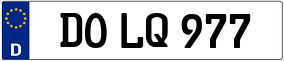 Trailer License Plate